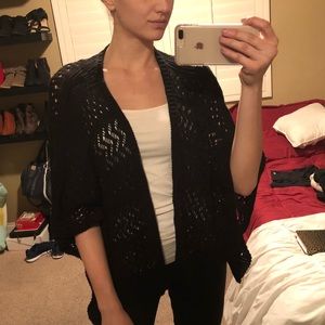Black cardigan